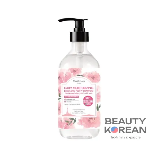 Увлажняющий шампунь с ароматом цветущего пиона, 500мл