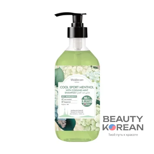 Освежающий шампунь с ментолом и охлаждающей мятой, 500мл
