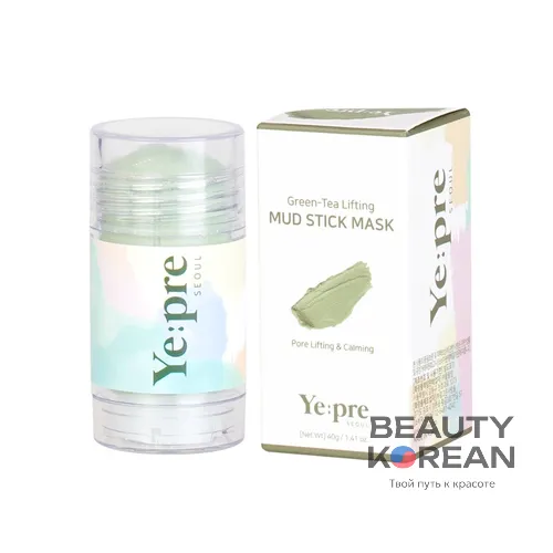 Глиняная лифтинг стик-маска для лица с зеленым чаем Green Tea Lifting Mud Stick Mask, 35мл