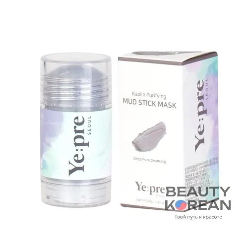 Очищающая глиняная стик-маска для лица с каолином Kaolin Purifying Mud Stick Mask, 35мл