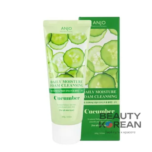 Пенка для умывания с огурцом Daily Moisture Cucumber Foam Cleansing, 100гр