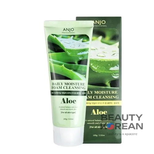 Пенка для умывания с алоэ Daily Moisture Aloe Foam Cleansing, 100гр