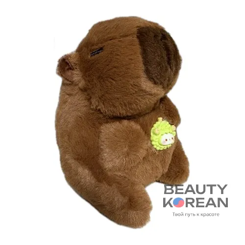 Плюшевая брелок-капибара из мягкого ПП-коттона для рюкзаков и подарков.